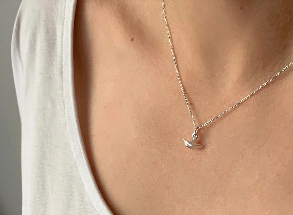 Silver Necklace, Silver Chain Necklace, Layering Necklace, Dainty Necklace,  Delicate Necklace, Gift for Her, Made From Sterling Silver 925. 